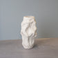 Irregular White Ceramic Vase