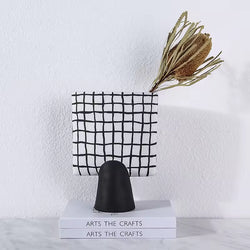 Black Pillar Ceramic Vase